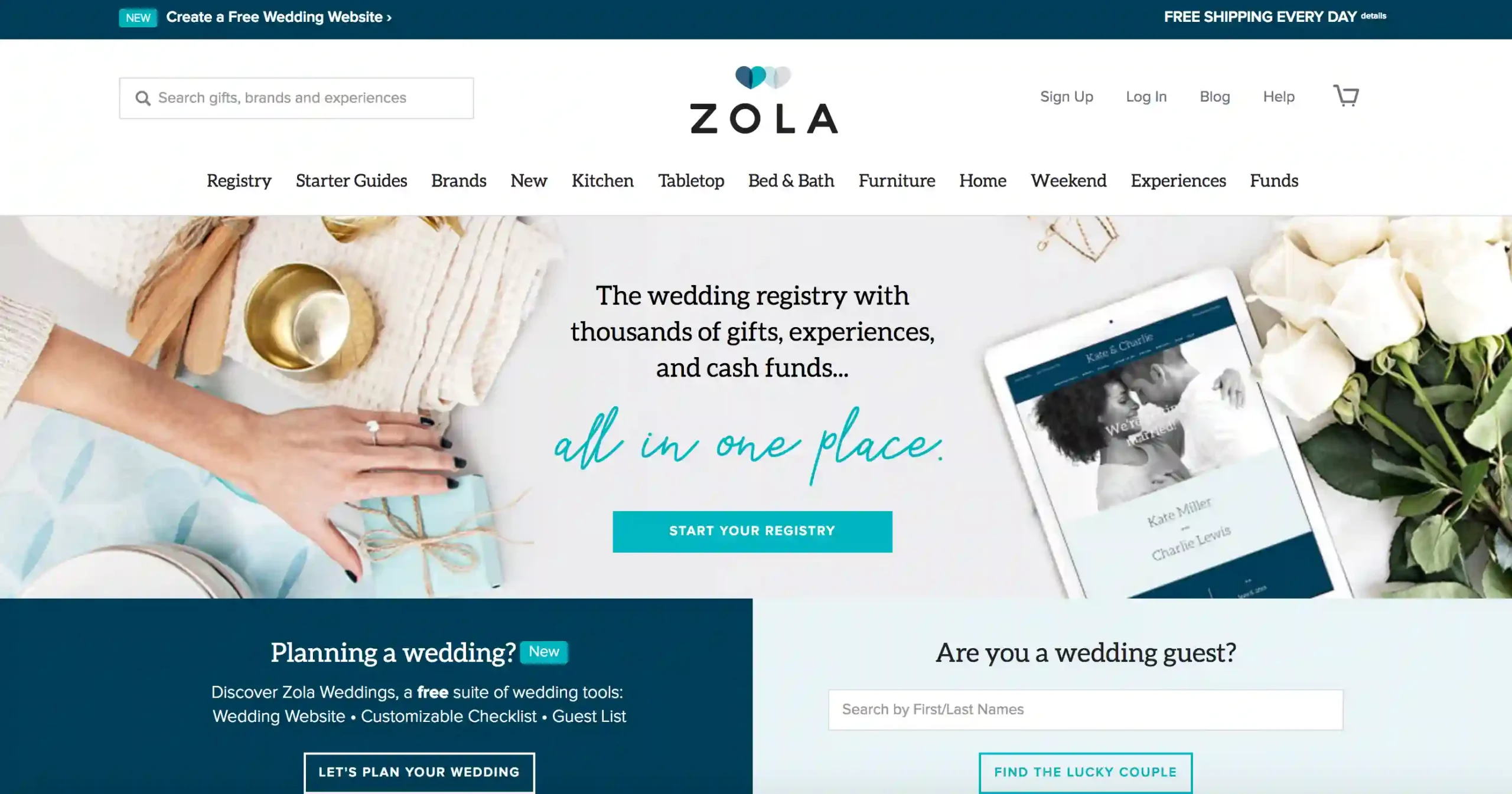 The Zola Wedding Website Search: Your Guide to Finding the Couple’s Registry