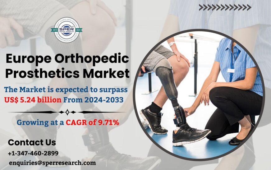 Europe Orthopedic Prosthetics Market is likely to reach over USD 5.24 billion with a 9.71% CAGR Annualized Growth Rate by 2033: SPER Market Research