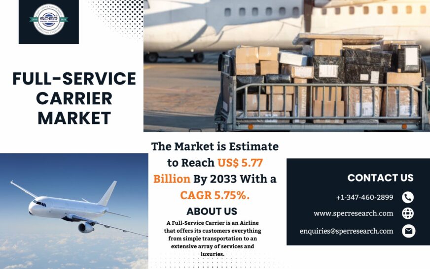 Full-Service Carrier Market Overview – Share, Size, Rising Trends, Depth In-sights, Key Players and Future Opportunities 2033: SPER Market Research